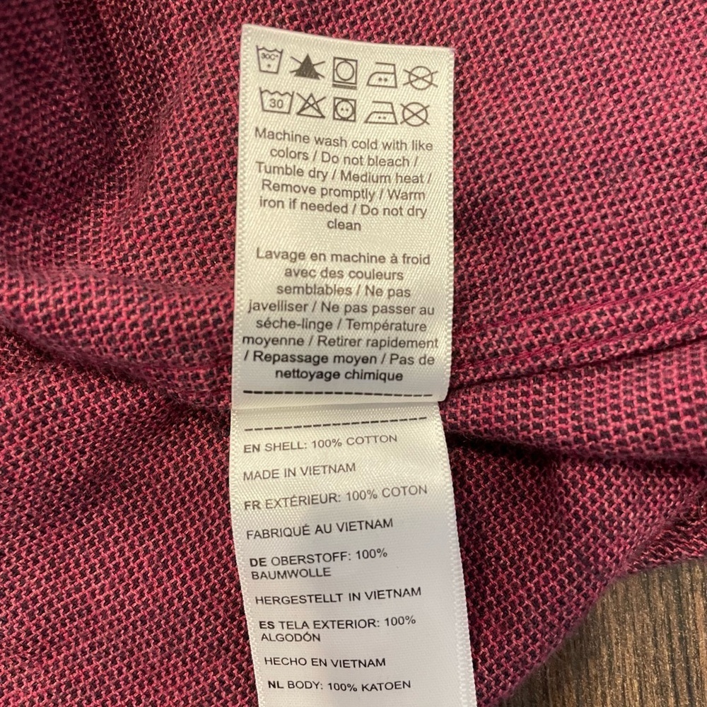 Untuckit maroon button down long sleeve shirt XXXL - Picture 6 of 6